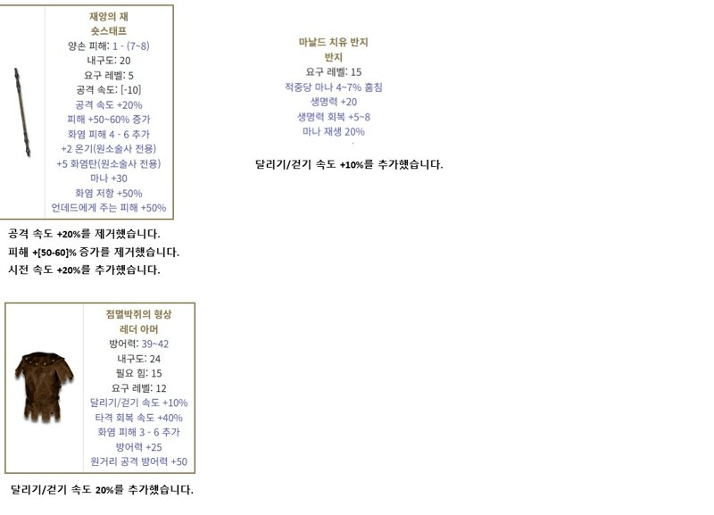 게임 아이템 정보와 속성 설명이 포함된 이미지입니다.